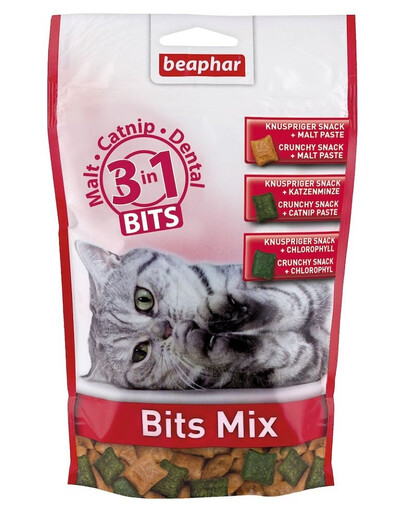 BEAPHAR Bits mix 150 g kačių skanėstai 3 in 1