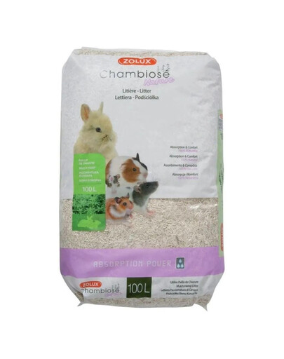 ZOLUX "Chambiose Nature" kraikas graužikams 100 l