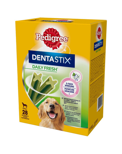 PEDIGREE DentaStix Daily Fresh vištienos skonio skanėstai didelėms veislėms 4x270g