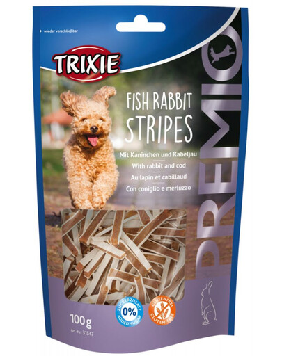 TRIXIE PREMIO Stripes skanėstai su triušiena ir menke 100 g