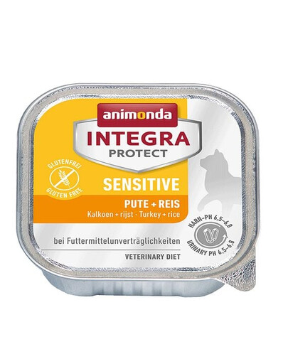 Animonda Integra Protect Sensitive katėms su kalakutiena ir ryžiais 100 g