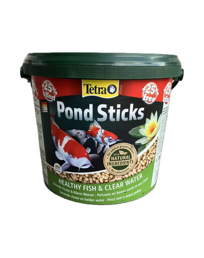 TETRA Pond Sticks 5 l Tvenkinio žuvų maistas (4 l + 25% NEMOKAMAI)