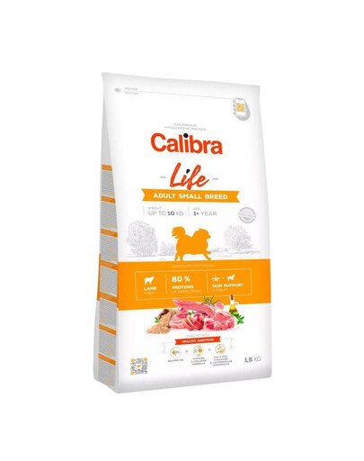 CALIBRA Dog Life Adult Small Breed Lamb 1,5 kg mažų veislių šunims ėriena