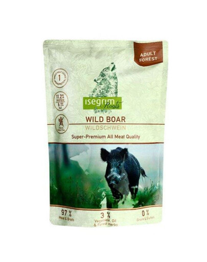 ISEGRIM Adult Forest Roots Laukinis šernas ir pastarnokas 410 g