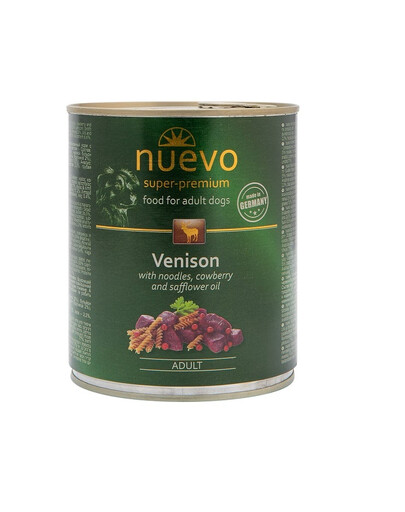 NUEVO Adult Elniena su makaronais ir spanguolėmis 800 g