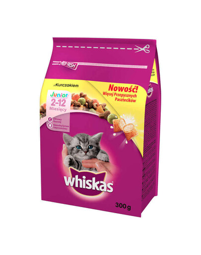WHISKAS Suché krmivo junior kuřecí 300 g