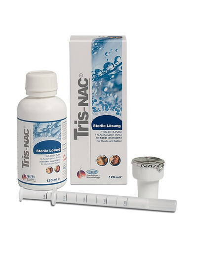 GEULINICX Tris-NAC 120ml sterilus didelio joninio stiprumo tirpalas šunims ir katėms