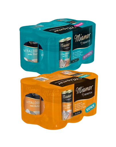 MIAMOR Trinkfein Vištienos + tuno sriuba katėms 12 x 135 ml