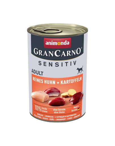 ANIMONDA Grancarno Sensitive vištiena su bulvėmis 6 x 400 g