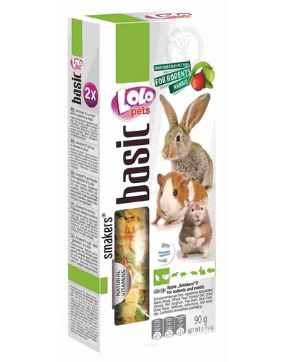 Lolo Pets Smakers su obuoliais žiurkėnams 90 g