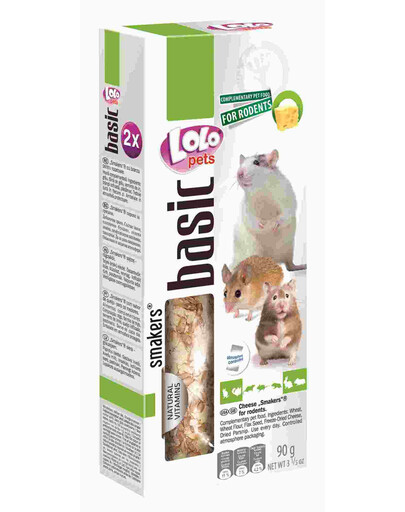 Lolo Pets Smakers su sūriu graužikams 90 g