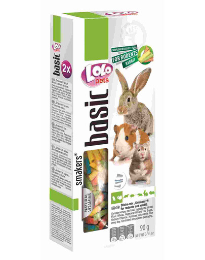 Lolo Pets Smakers Sticks Mix graužikams 90 g