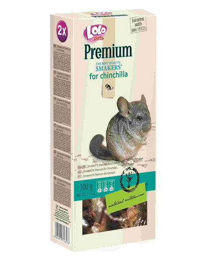 Lolo Pets Smakers Premium šinšiloms 100 g