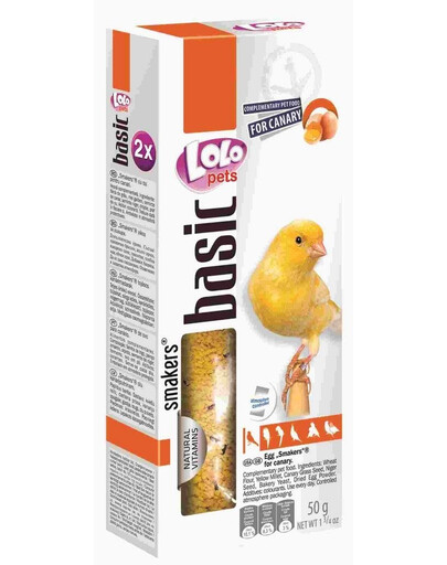 Lolo Pets Smakers su kaušiniais kanarėlėms 50 g