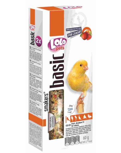 Lolo Pets Smakers su vaisiais kanarėlėms 60 g