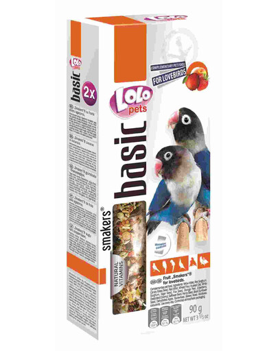 Lolo Pets Smakers su vaisiais agaporniams 90 g