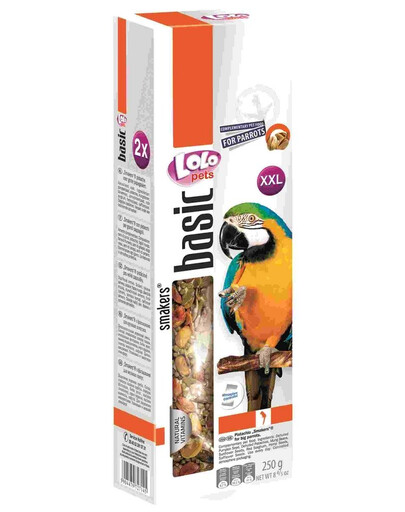 Lolo Pets Smakers su pistacijomis didelėms papūgoms 250 g