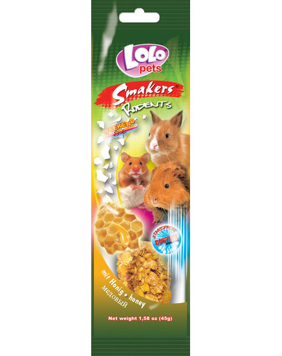 Lolo Pets Smakers Weekend Style su medumi graužikams 45 g