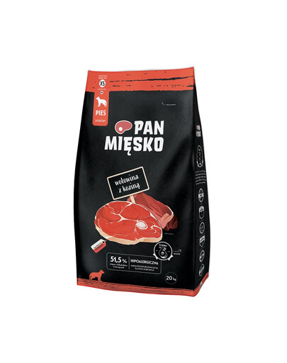 PAN MIĘSKO Jautiena su ožka XS 20kg