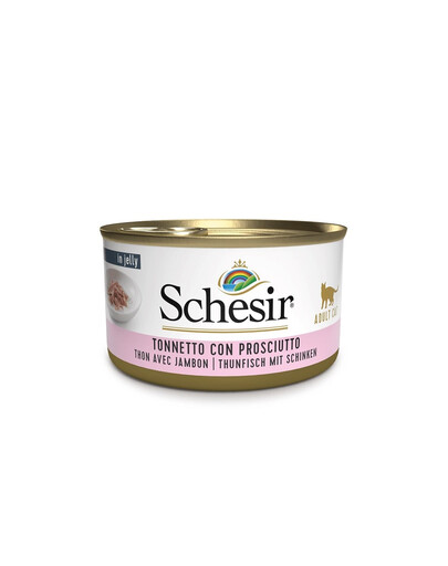 Schesir tunas su kumpiu drebučiuose 85 g