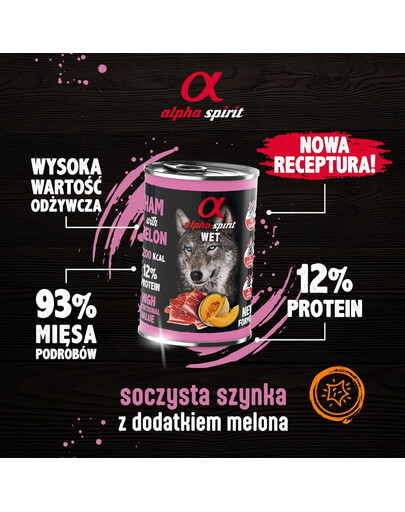 ALPHA SPIRIT Kumpelis su melionu 400 g