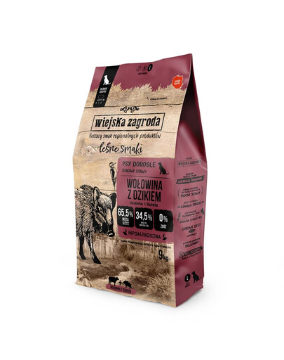 WIEJSKA ZAGRODA Forest Flavours jautiena su šernų traškučiais L 9kg