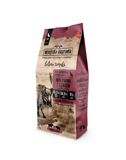 WIEJSKA ZAGRODA Forest Flavours jautiena su šernų traškučiais L 20kg