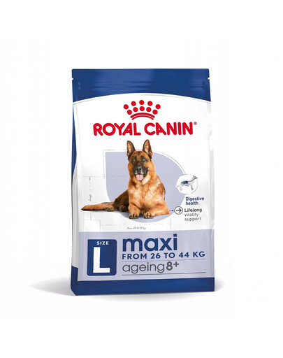 ROYAL CANIN Maxi Ageing 8+ 3 kg sausas ėdalas suaugusiems, vyresniems nei 8 metų, didelių veislių šunims