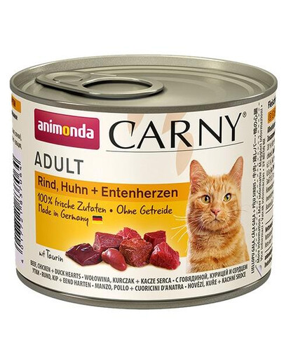 Animonda Carny Adult su vištiena ir antiena 0.2 kg