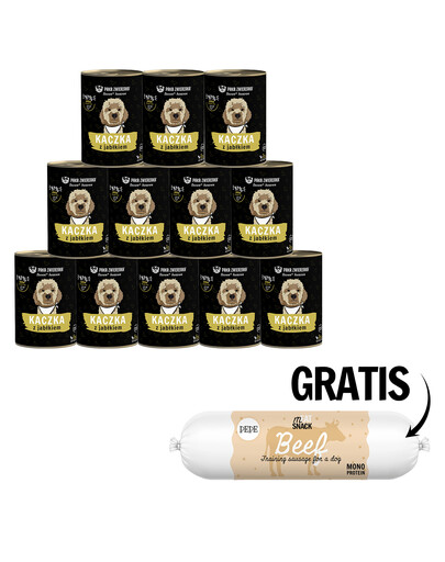 PAKA ZWIERZAKA Seventh Heaven Antis ir obuoliai 12 x 400g + jautienos dešra šunims 200g NEMOKAMAI
