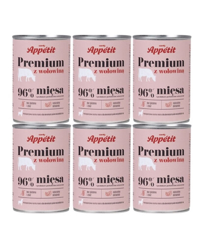 COMFY APPETIT PREMIUM su jautiena 6x400 g