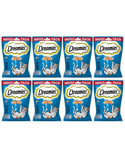 DREAMIES Mega Pack 2x4x180g - skanūs lašišos skonio skanėstai katėms
