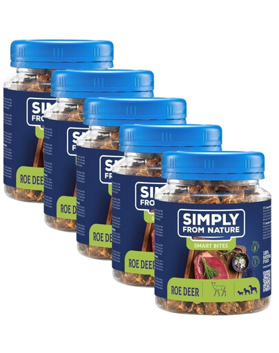 SIMPLY FROM NATURE Smart Bites Elnienos dresiruokliai šunims 5x130g
