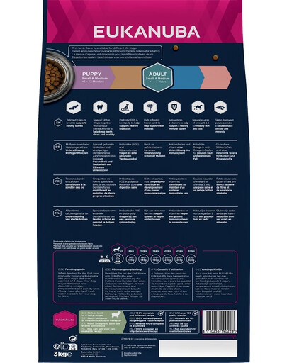 EUKANUBA Grain Free S/M Adult Aviena 3 kg suaugusiems mažų ir vidutinių veislių šunims