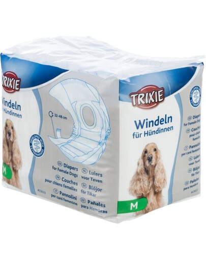 Trixie vienkartinės sauskelnės kalytėms 12 vnt. M: 32-48 cm