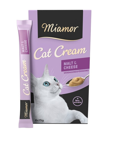 MIAMOR Cat Kreminė salyklo pasta su sūriu 6 x 15 ml