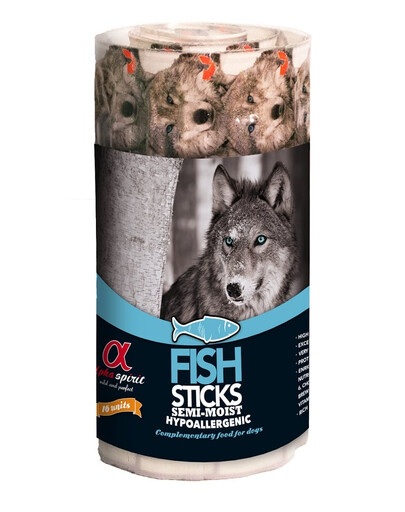 ALPHA SPIRIT Šunų žuvies piršteliai Blister 160 g