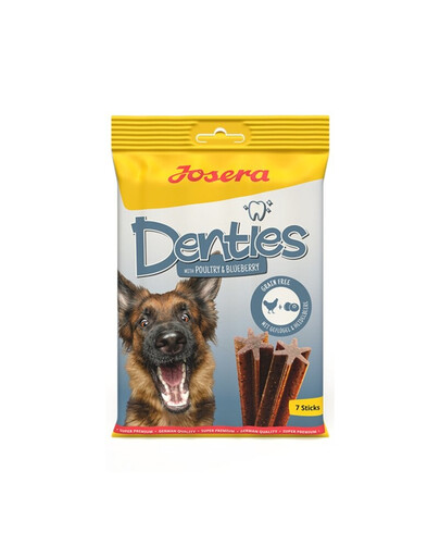 JOSERA Denties with Poultry & Blueberry 180g skanėstas šunims su paukštiena ir mėlynėmis