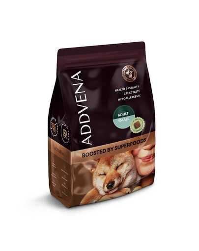 ADDVENA Boosted by Superfoods Adult small 2,5kg mažų veislių šunims