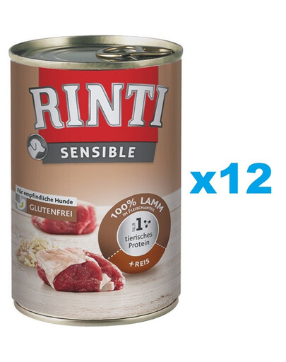 RINTI Sensible Aviena su ryžiais 12x400 g