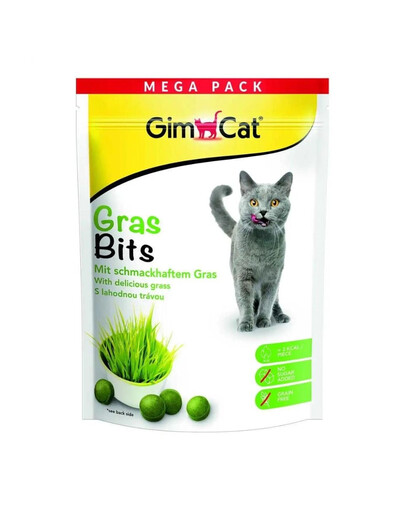 GIMCAT Tasty Tabs GrassBits 425g žolės skanėstas katėms