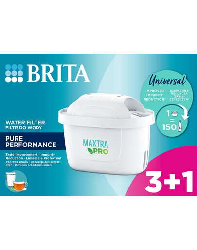 BRITA MAXTRA PRO Pure Performance 3+1 (4 vnt.) vandens filtras
