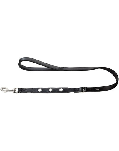 HUNTER Swiss odinis pavadėlis1,8cm/1m juoda