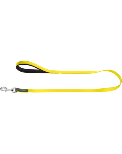 HUNTER Convenience pavadėlis  2cm/1,2m geltonas neonas