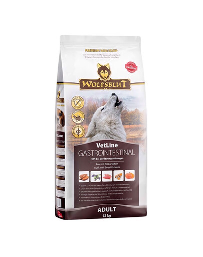 WOLFSBLUT VetLine Gastrointestinal Dietinis maistas šunims su virškinimo sutrikimais 12 kg