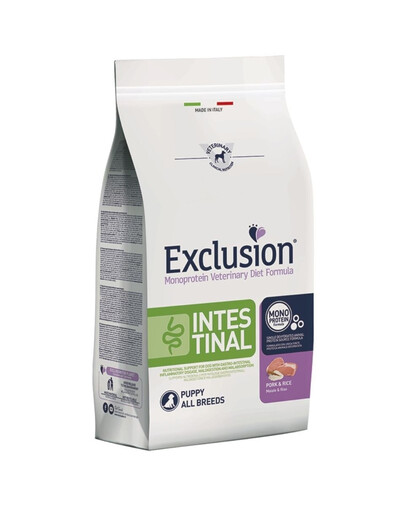 EXCLUSION Intestinal puppy all breeds su kiauliena visų veislių šuniukams 2 kg