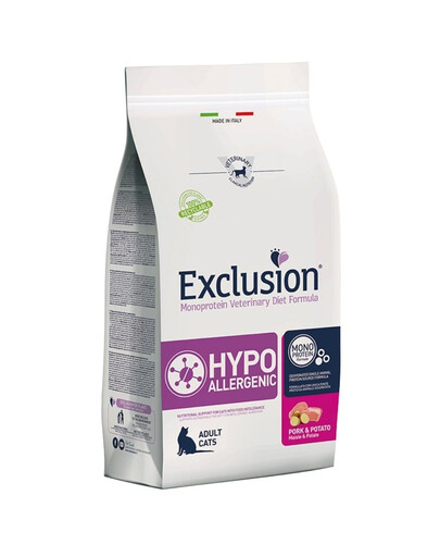 EXCLUSION Hypoallergenic adult cats su kiauliena katėms 1,5 kg