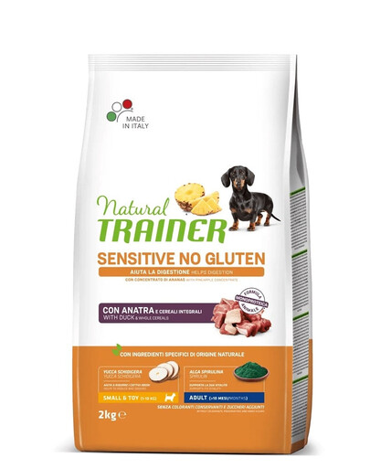 TRAINER Natural Sensitive No Gluten Small Toy Adult su antimi 2 kg