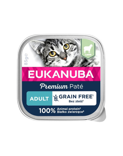 EUKANUBA Grain Free Adult Avienos paštetas 16 x 85 g