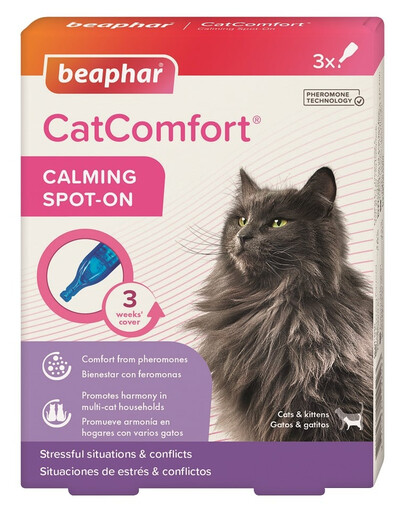 BEAPHAR CatComfort Calming Spot-On 3x0.55ml su feromonais katėms